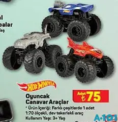 HOT WHEELS OYUNCAK CANAVAR ARAÇLAR HOT WHEELS OYUNCAK CANAVAR ARAÇLAR